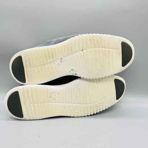 Cole Haan Shoes Mens 13 Gray Knit Zerogrand Stitchlite Wingtip Oxford Sneakers - Picture 8 of 12